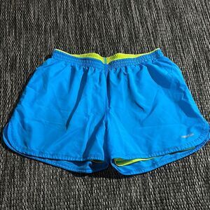 Reebok Shorts Athletic Lined Blue Green Size Small